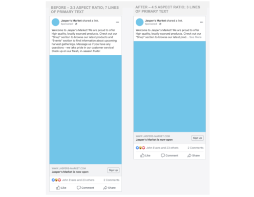 Facebook: Weniger Platz für Werbeanzeigen im mobilen Feed