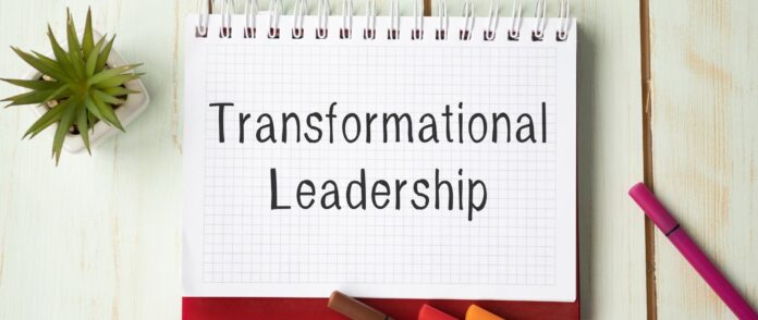 Transformationale Führung: Ein Block mit der Aufschrift 