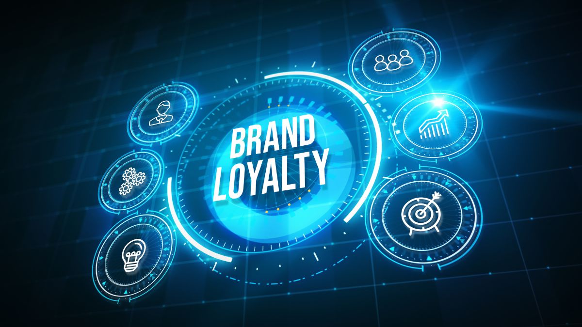 Markenloyalität: Eine digitale Grafik mit der Aufshrift "Brand Loyalty".