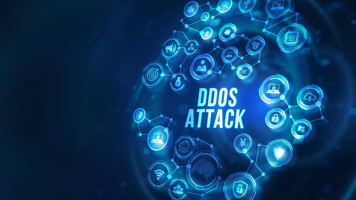 DDos-Angriffe: Eine digitale Anzeige zum Thema DDOS Attack.